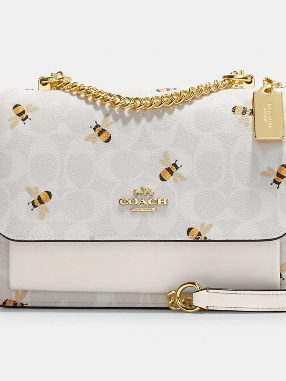 Coach Klare Crossbody Bag In Signature Canvas With Bee Print NWT! - Picture 11 of 15